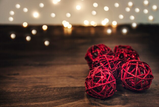 Cinq boules de Noël