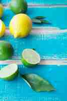 Photo gratuite citrons et limes