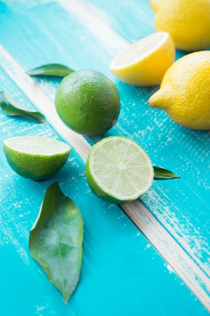 Photo gratuite citrons et limes