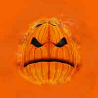 Photo gratuite citrouille d'halloween grunge