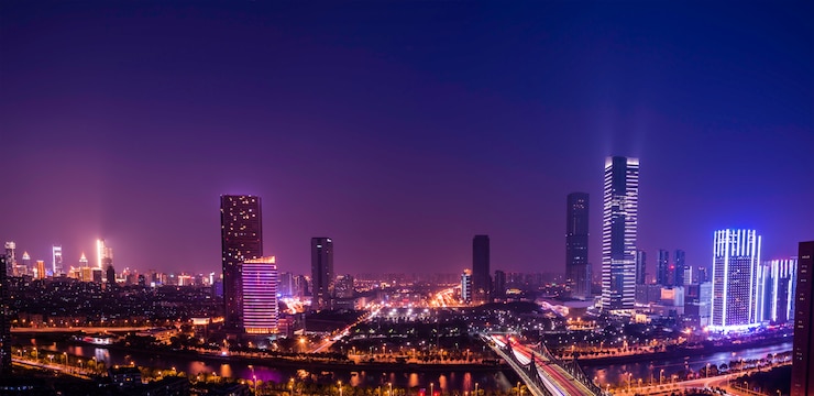 Photo gratuit city at night
