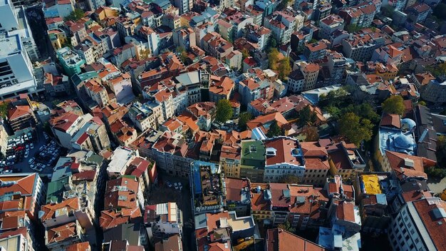 Cityscape Istanbul, Turquie. Photo vue à vol d'oiseau