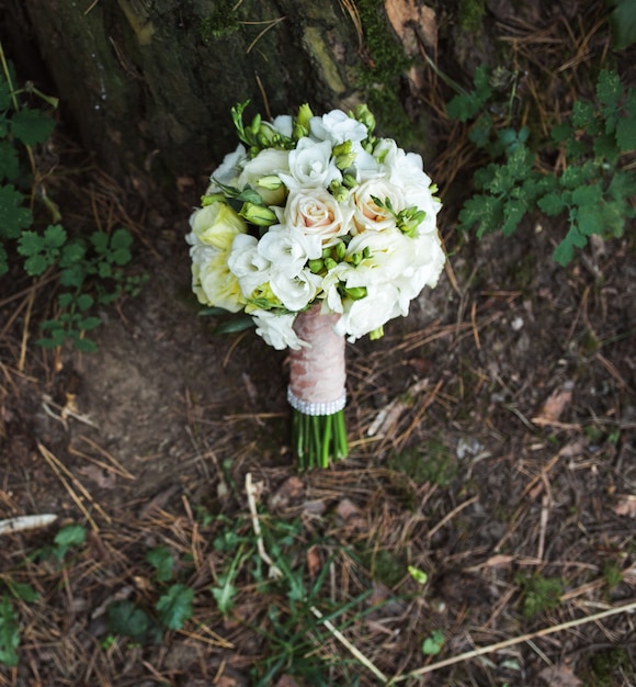 Close-up de la belle bouquet de mariage
