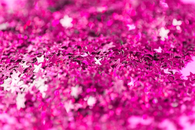 Close-up confettis lumineux