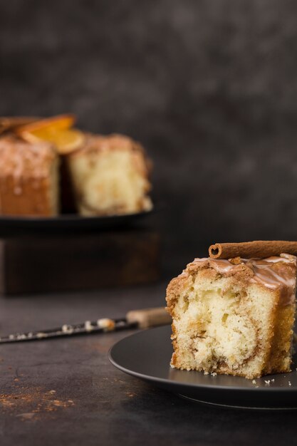 Close-up délicieux pain sucré fait maison