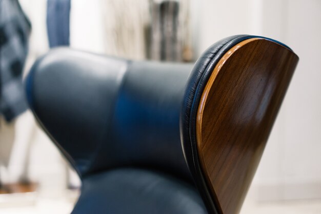 Close-up d&#39;un fauteuil en cuir