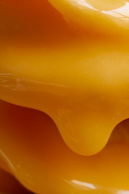 Photo gratuite close--up de fromage fondu
