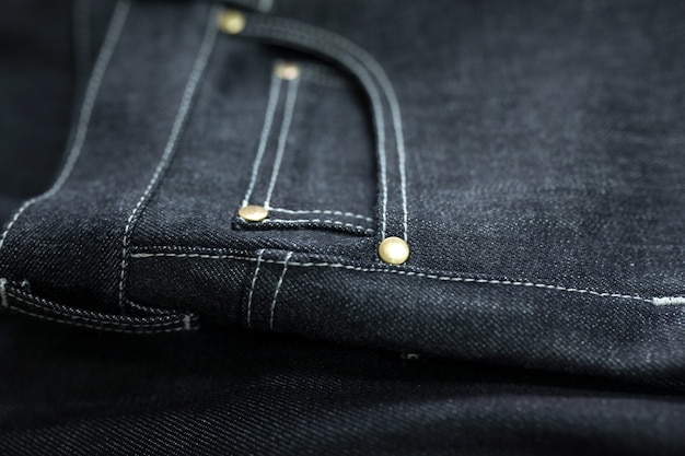 Close-up de jeans sombres