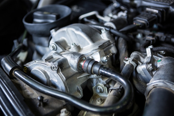 Photo gratuit close-up de moteur de voiture