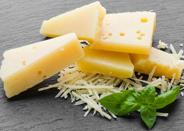 Close-up parmesan râpé