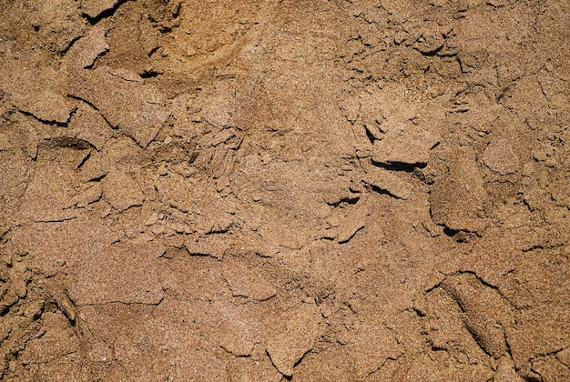 Close-up de sable de la mer