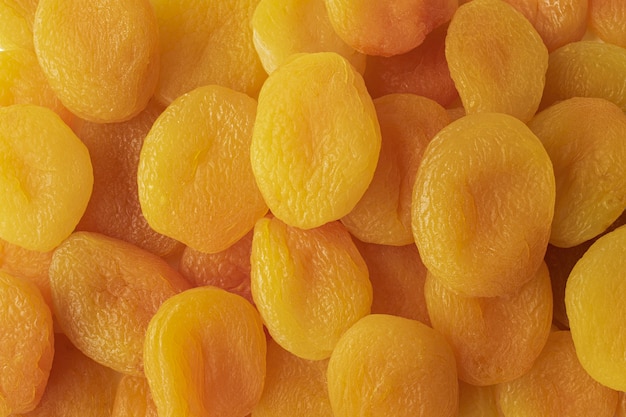 Photo gratuite close-up texture d'abricots secs