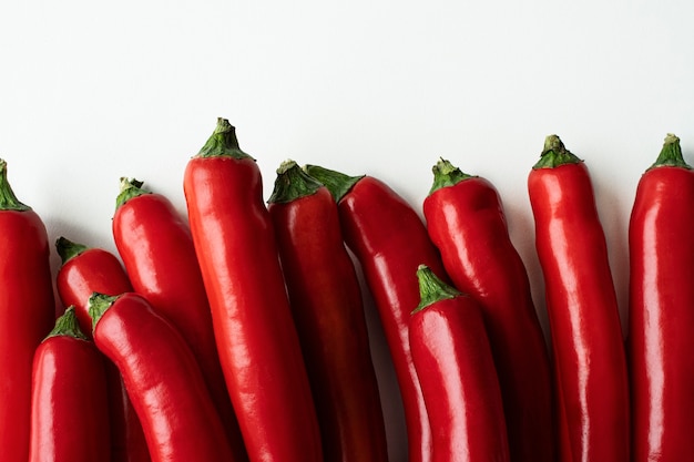 Close-up texture de piments rouges