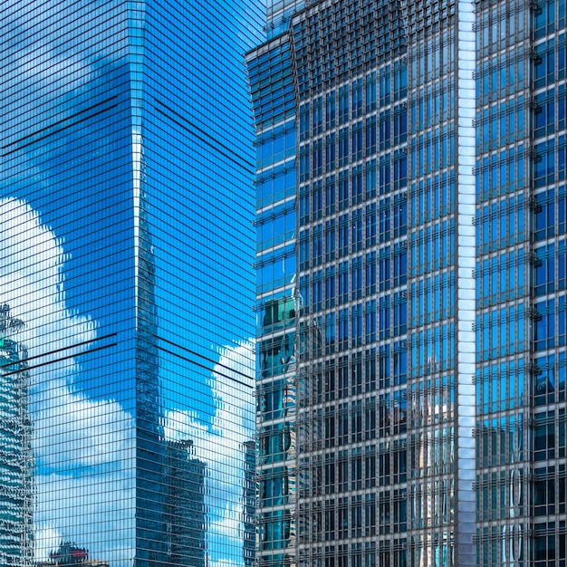 CloseUp Of Modern Office Buildings