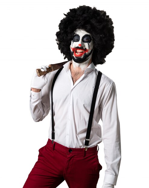 Clown assassiné avec un couteau