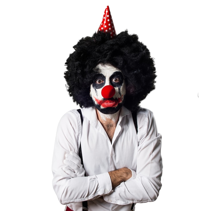 Photo gratuit clown tueur triste