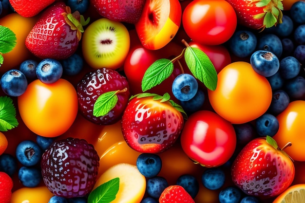 Photo gratuite le club des fruits du mois