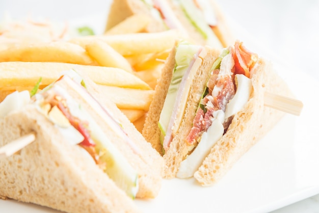 Photo gratuite club sandwiches