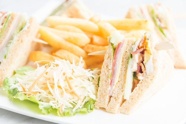 Photo gratuite club sandwiches