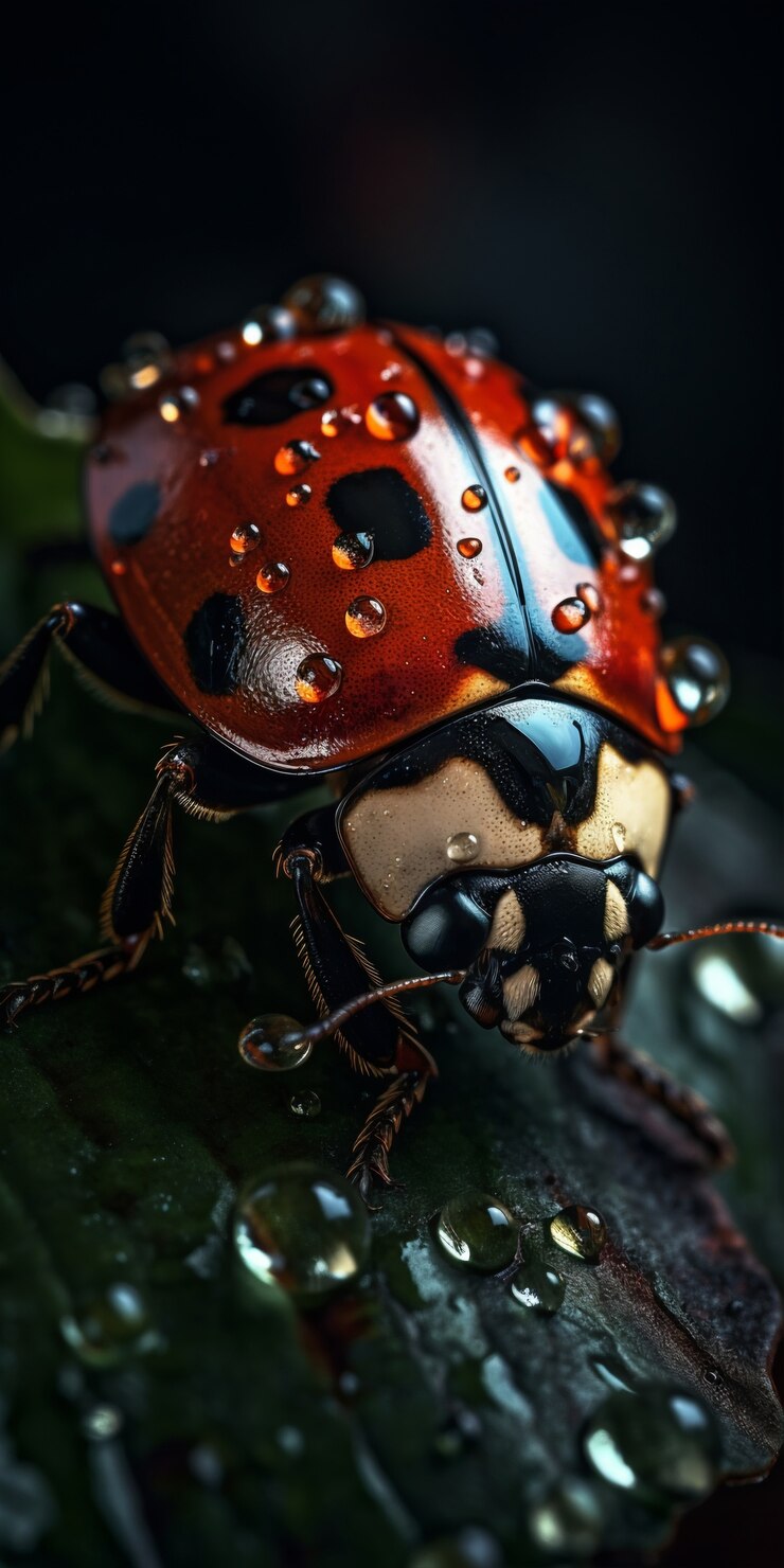 Photo gratuit coccinelle réaliste dans la nature