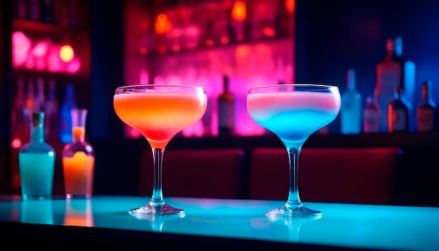 Photo gratuite cocktail rafraîchissant dans le style néo-futuriste