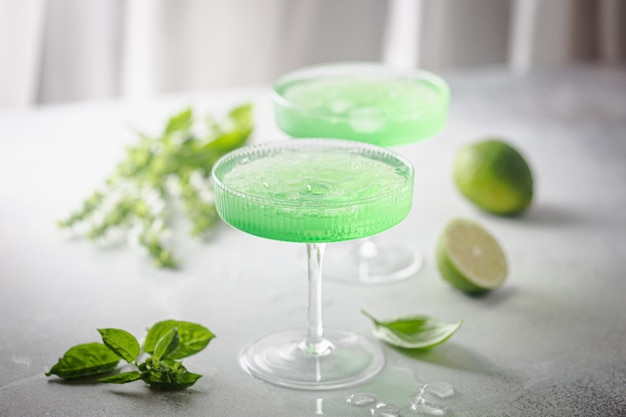 Cocktail vert d'été