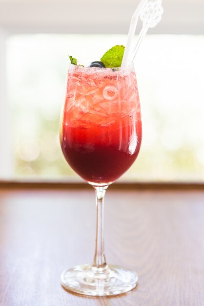 Cocktails aux fruits rouges