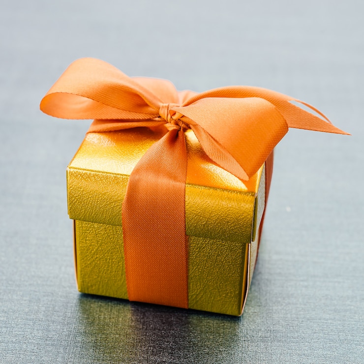 Photo gratuit coffret cadeau
