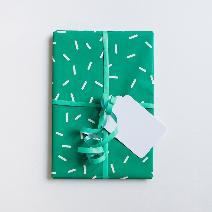 Photo gratuit coffret vert vue de dessus