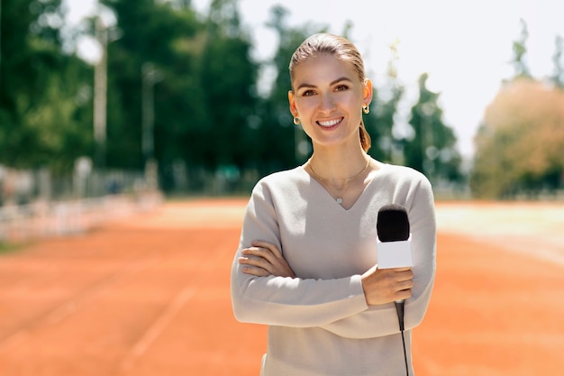 Collage de concept d'actualités sportives