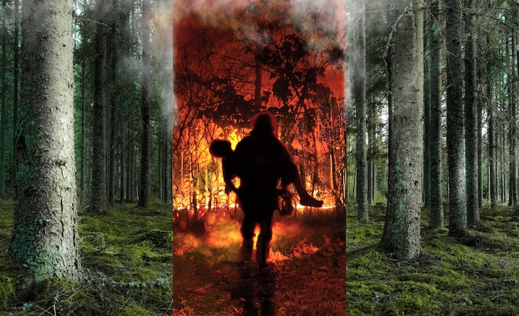 Photo gratuit collage de concept de changement climatique