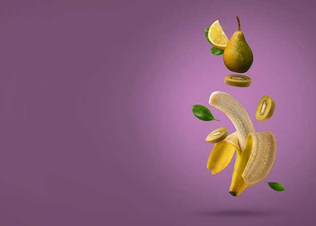 Collage de textures de fruits 3d