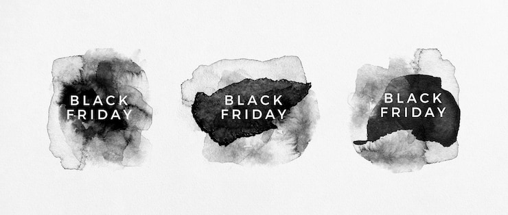 Photo gratuit collection black friday sale black label