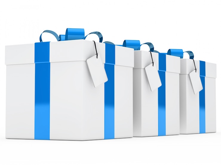Photo gratuit collection de boîtes à cadeaux