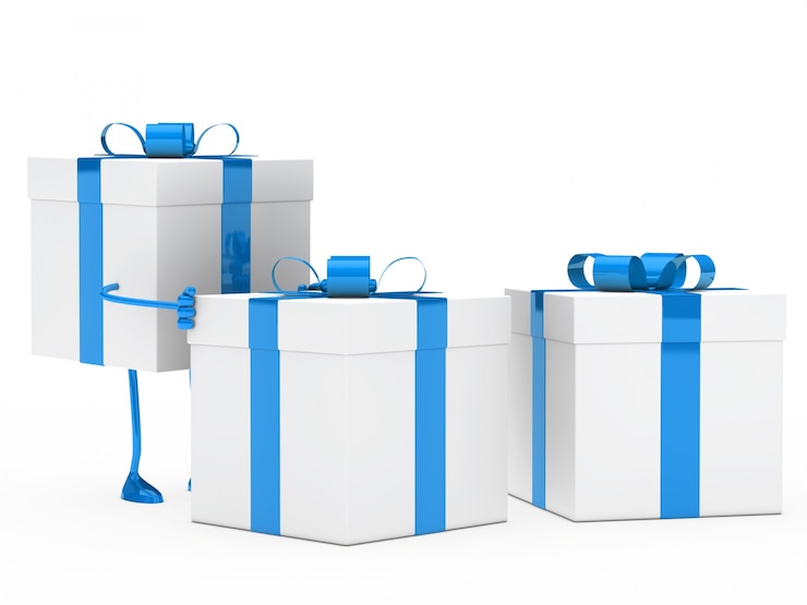 Photo gratuit collection de boîtes à cadeaux