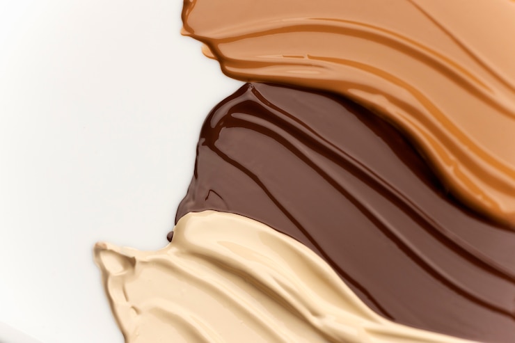 Photo gratuit combinaison de textures de maquillage