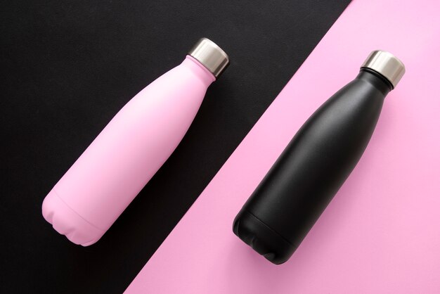 Composition de bouteilles de différentes couleurs