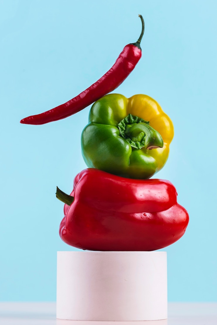 Photo gratuit composition de délicieux légumes frais