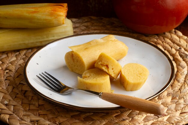 Composition de délicieux tamales traditionnels