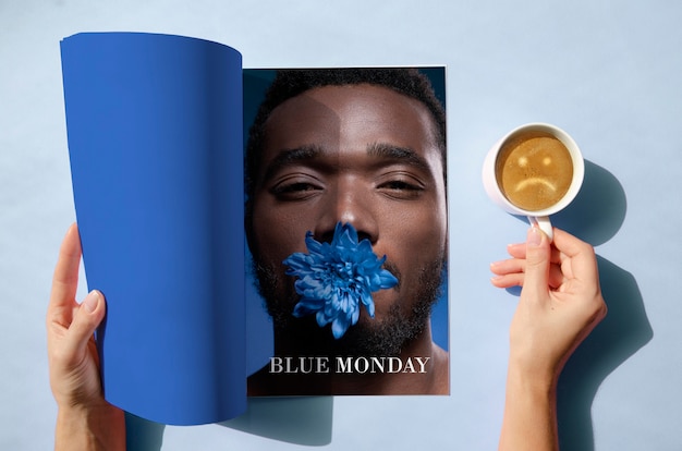 Composition déprimante du lundi bleu