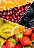 Photo gratuite composition du concept de texture de fruits