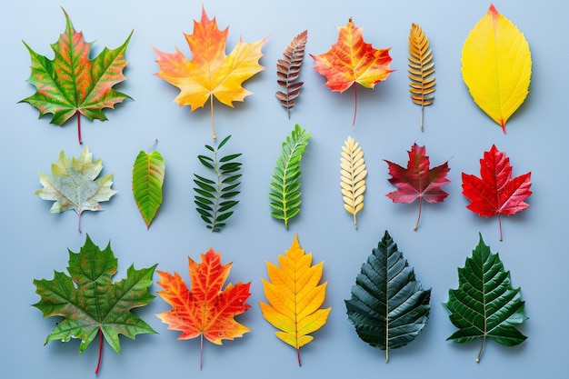 Photo gratuite composition des feuilles d'automne