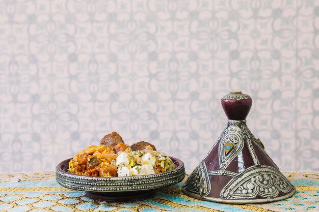 Composition de nourriture arabe pour le ramadan