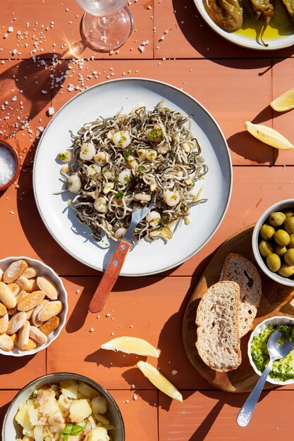 Composition de plat de gulas traditionnel