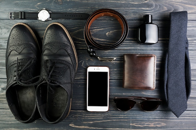 Composition pour la fête des pères avec accessoires