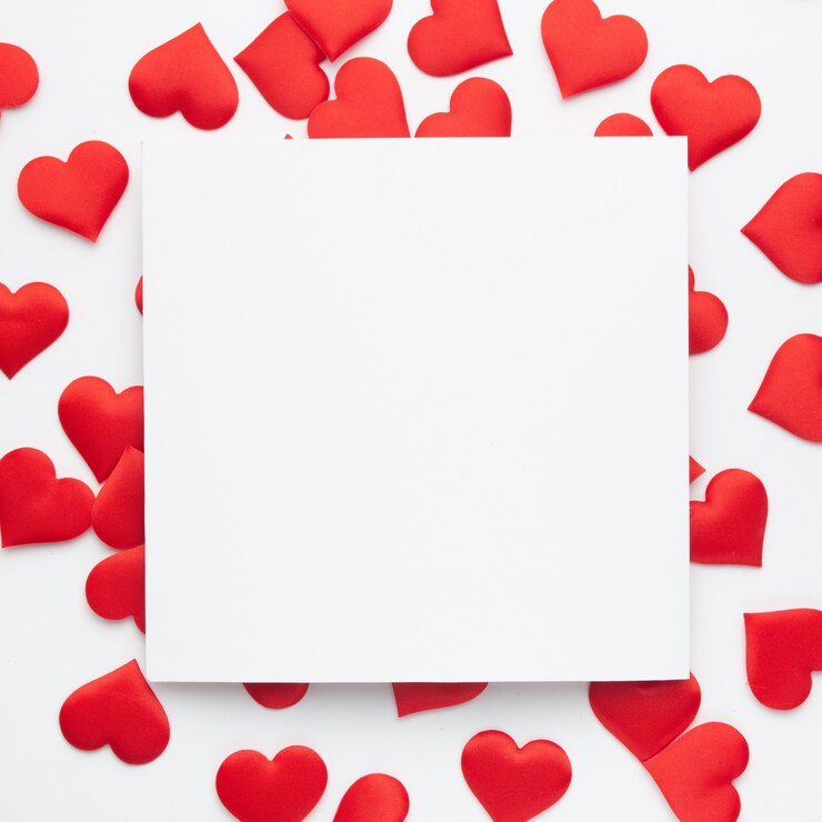 Photo gratuit composition romantique