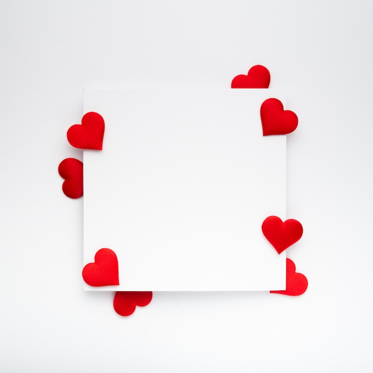 Photo gratuit composition romantique