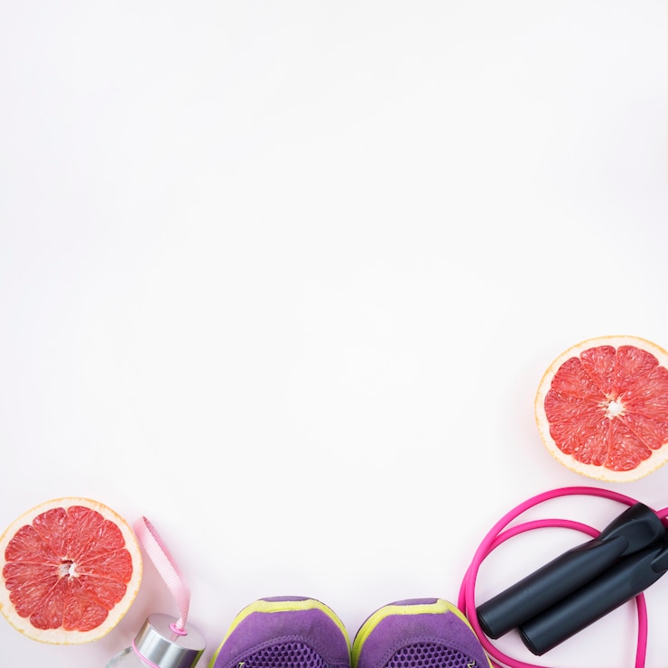 Photo gratuit composition de sport avec des éléments colorés