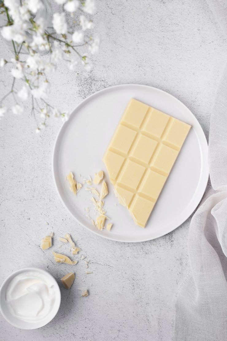 Photo gratuit composition de table blanche minimale vue de dessus