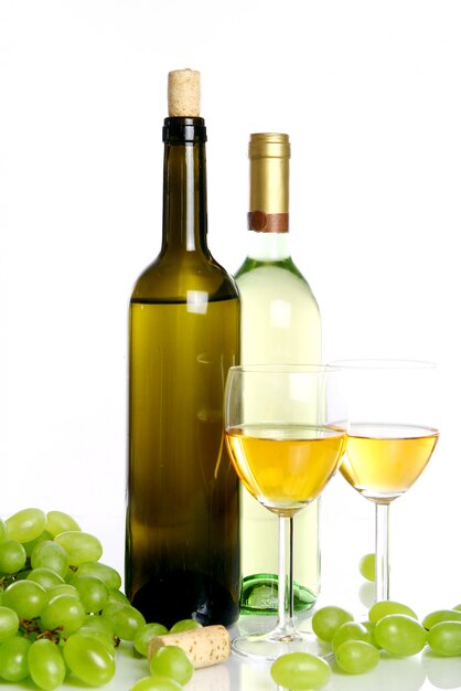 Composition de vin sur la table